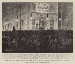Le référendum fédéral en Nouvelle-Galles du Sud, affichage des résultats à Sydney