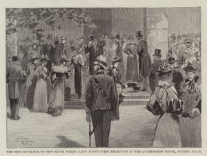 Le Nouveau Gouverneur de Nouvelle-Galles du Sud, Première Réception de Lady Duff à la Maison du Gouvernement, Sydney, Nouvelle-Galles du Sud