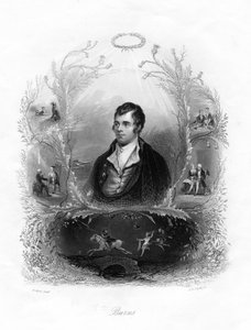 Robert Burns, poète écossais, 19ème siècle