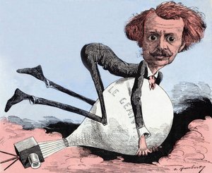 Caricature de Nadar par Albert Humbert (1835 - 1886). - Albert Humbert
