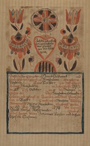 Certificat de naissance allemand de Pennsylvanie, vers 1936 - Albert J. Levone
