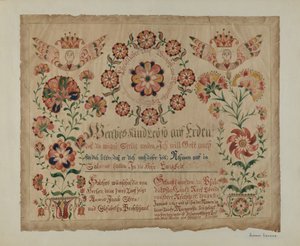 Certificat de naissance allemand de Pennsylvanie, vers 1940 - Albert J. Levone