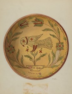 Assiette à tarte allemande de Pennsylvanie, c. 1936