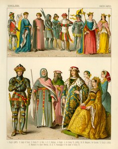 Costume anglais 1400-1450 - Albert Kretschmer
