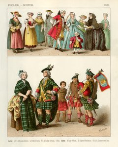 Costumes anglais et écossais 1700 - Albert Kretschmer