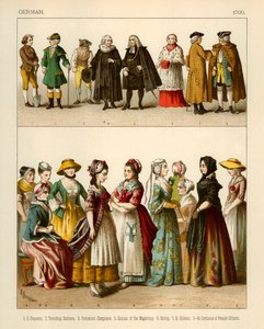 Costumes allemands 1700 - Albert Kretschmer