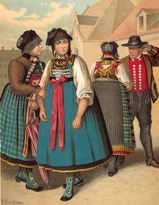 Costume allemand, Bayern, Dachau - Albert Kretschmer