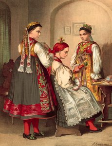 Costume allemand, Bohmen kreis Pilsen - Albert Kretschmer