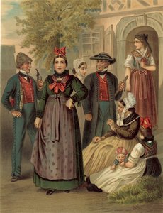 Costume allemand, Elsass Um Weissenburg - Albert Kretschmer