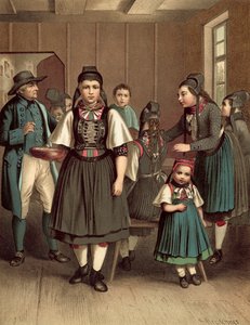 Costume allemand, Grossherzogthum Hessen Amt Biedenkopf - Albert Kretschmer