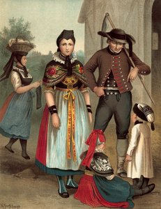 Costume allemand, Nieder-Churhessen, Nenndorf - Albert Kretschmer