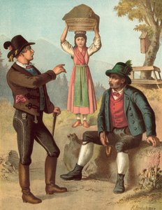 Costume allemand, Oesterreich, Salzkammergut - Albert Kretschmer
