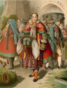 Costume allemand, Pommern, Weitzacker - Albert Kretschmer