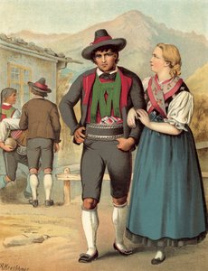 Costume allemand, Tyrol, Meran - Albert Kretschmer