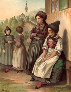 Costume allemand, Tyrol, Ober-Innthal - Albert Kretschmer