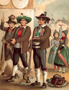 Costume allemand, Tyrol, Oetzthal-Wippthal-Pusterthal - Albert Kretschmer