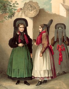 Costume allemand, Wurtemberg près de Rottweil - Albert Kretschmer