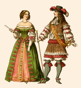 Le roi Louis XIV de France et Marie-Thérèse reine de France - Albert Kretschmer