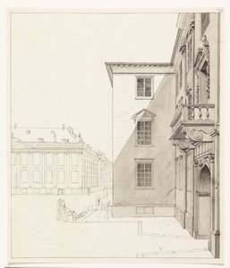 Kongens Nytorv. Partie de Charlottenborg et palais Thott - Albert Küchler