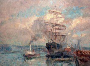 Dans le port de Rouen