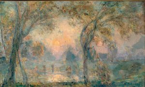 Lever de soleil sur l’étang, matinée d’automne à Hondouville - Albert Lebourg