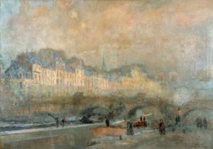 Paris, l’écluse de la Monnaie; Soleil d’hiver, ou Vue du Pont Neuf