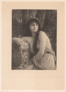 Femme avec une couronne de laurier, peut-être une muse - Albert Ludovic Paul Emile Antony Duvivier
