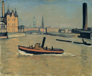 Le port de Hambourg - Albert Marquet
