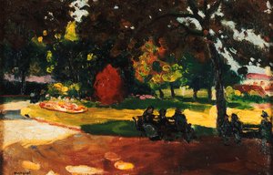 Au jardin public, vers 1904