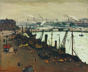 Le Port de Boulogne-sur-Mer - Albert Marquet