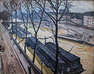Paris en hiver. Quai Bourbon - Albert Marquet