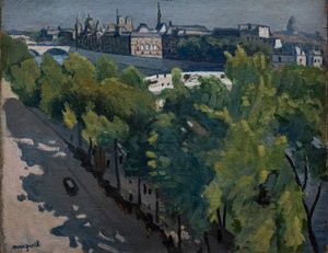 Quai du Louvre, vers le Pont Neuf - Albert Marquet