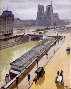 Jour de pluie. Notre-Dame de Paris - Albert Marquet