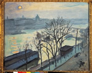 Soleil sur Paris. Le Quai du Louvre - Albert Marquet