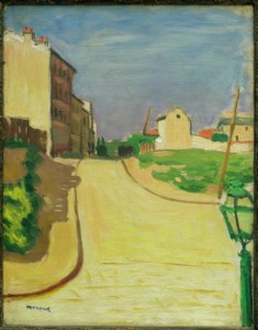 Rue avec lanterne verte - Albert Marquet