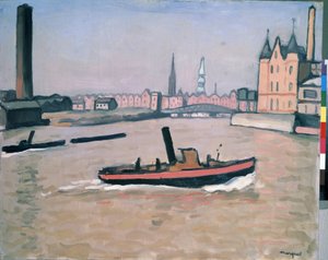 Le port de Hambourg 1909 - Albert Marquet