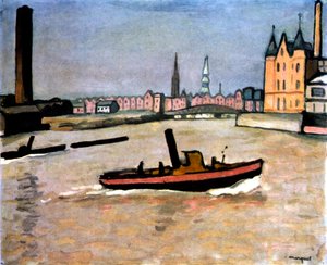 Le Port de Hambourg, 1909 - Albert Marquet