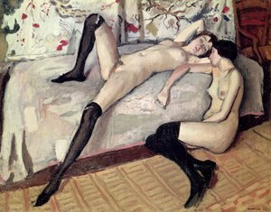 Deux amies, nues
