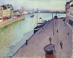 Vue du port du Havre (Le quai de Notre-Dame) - Albert Marquet