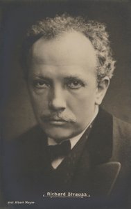Portrait du compositeur Richard Strauss (photo n/b)