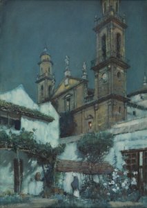 Clair de lune - un jardin à Séville - Albert Moulton Foweraker