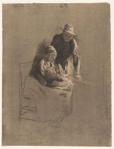 Famille de paysans - Albert  Neuhuys
