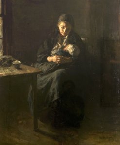 Amour maternel (Tristesse), vers 1857 - Albert Neuhuys