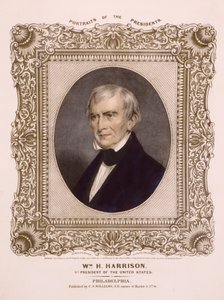 Président américain William Henry Harrison, 1846 (lithographie) - Albert Newsam