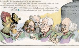 Anticipation : savants, "Guerre au 20e siècle" (guerre chimique et bactériologique ?) par Robida, n.d.