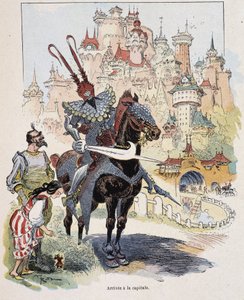 Arrivée à la capitale - dans « Voyages de Gulliver » par Swift, ill. par Robida - Albert Robida