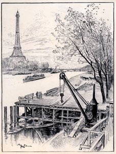 Début des travaux de reconstruction architecturale du vieux Paris médiéval, sur les rives de la Seine, pour l