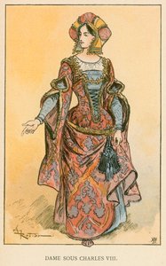 Dame Sous Charles VIII - Albert Robida