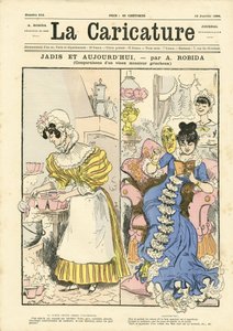Illustration par Albert Robida (1848-1926) pour la couverture de La Caricature (1880)