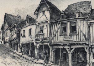 Rue Poterie à Fougères dans le département d
